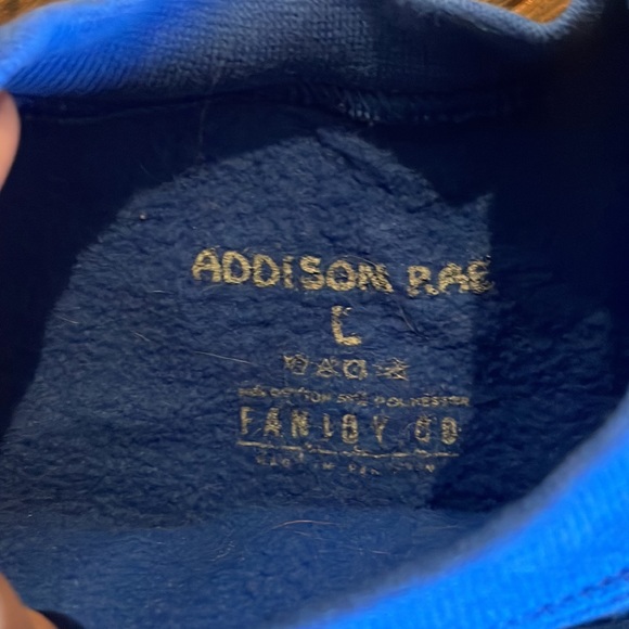 Addison Rae Pouty Face Blue Sweatshirt Girls Large L - Picture 4 of 4